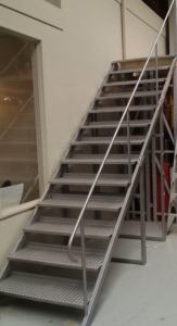 Removable Steel Stairs with Handrail